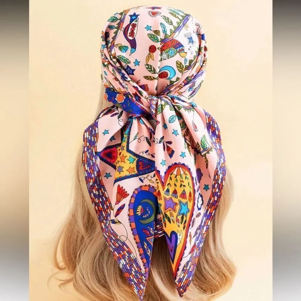 Colorful Patterned Scarf N1112